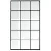Image de vidaXL Miroir Mural 100x60 cm Métal Noir Cadre Fixation