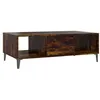 Image de Vidaxl Table Basse ChÃªne FumÃ© 103,5x60x35 Cm AgglomÃ©rÃ©