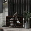 Image de vidaXL Buffet Chêne fumé 103,5x35x70 cm Bois d'ingénierie813185