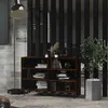 Image de Vidaxl Buffet ChÃªne FumÃ© 103,5x35x70 Cm AgglomÃ©rÃ©
