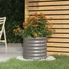 Image de vidaXL Jardinière de jardin Acier enduit de poudre 40x40x36 cm Gris318844