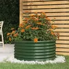 Image de vidaXL Jardinière de jardin Acier enduit de poudre 80x80x36 cm Vert318853