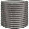 Image de Vidaxl JardiniÃ¨re De Jardin Acier Enduit De Poudre 80x80x68 Cm Gris