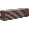Image de vidaXL Vidaxl Jardinière De Jardin Acier Enduit De Poudre 152x40x36 Cm Marron