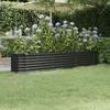 Image de vidaXL Lit surélevé de jardin Acier enduit de poudre Anthracite