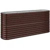 Image de vidaXL Vidaxl Jardinière De Jardin Acier Enduit De Poudre 152x40x68 Cm Marron