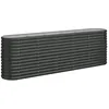 Image de vidaXL Vidaxl Jardinière De Jardin Acier Enduit Poudre 224x40x68cm Anthracite