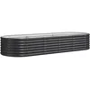 Image de Vidaxl JardiniÃ¨re De Jardin Acier Enduit Poudre 224x80x36cm Anthracite