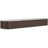 Image de Vidaxl JardiniÃ¨re De Jardin Acier Enduit De Poudre 296x80x36 Cm Marron