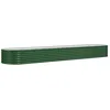 Image de Vidaxl JardiniÃ¨re De Jardin Acier Enduit De Poudre 368x80x36 Cm Vert