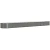 Image de Vidaxl JardiniÃ¨re De Jardin Acier Enduit De Poudre 512x80x36 Cm Gris