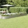 Image de vidaXL Lit surélevé de jardin Acier enduit de poudre Argenté318942