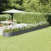 Image de vidaXL Lit surélevé de jardin Acier enduit de poudre 620x80x36 cm gris318944