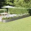 Image de vidaXL Lit surélevé de jardin Acier enduit de poudre Argenté
