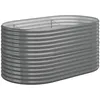 Image de Vidaxl JardiniÃ¨re De Jardin Acier Enduit De Poudre 152x80x68 Cm Gris