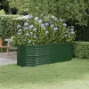 Image de vidaXL Lit surélevé de jardin Acier enduit de poudre 224x80x68 cm Vert318953