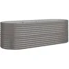 Image de Vidaxl JardiniÃ¨re De Jardin Acier Enduit De Poudre 224x80x68 Cm Gris