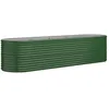 Image de Vidaxl JardiniÃ¨re De Jardin Acier Enduit De Poudre 296x80x68 Cm Vert