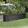 Image de vidaXL Lit surélevé de jardin Acier enduit de poudre Anthracite318961