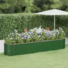 Image de vidaXL Lit surélevé de jardin Acier enduit de poudre 368x80x68 cm Vert318963