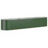 Image de Vidaxl JardiniÃ¨re De Jardin Acier Enduit De Poudre 368x80x68 Cm Vert