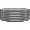 Image de vidaXL Vidaxl Jardinière De Jardin Acier Enduit De Poudre 100x100x36 Cm Gris