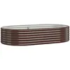 Image de vidaXL Vidaxl Jardinière De Jardin Acier Enduit De Poudre 175x100x36cm Marron