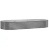 Image de Vidaxl JardiniÃ¨re De Jardin Acier Enduit De Poudre 249x100x36 Cm Gris