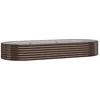 Image de vidaXL Vidaxl Jardinière De Jardin Acier Enduit De Poudre 249x100x36cm Marron