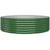 Image de vidaXL Vidaxl Jardinière De Jardin Acier Enduit De Poudre 140x140x36 Cm Vert