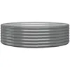 Image de vidaXL Vidaxl Jardinière De Jardin Acier Enduit De Poudre 140x140x36 Cm Gris