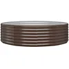 Image de vidaXL Vidaxl Jardinière De Jardin Acier Enduit De Poudre 140x140x36cm Marron