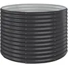 Image de vidaXL Vidaxl Jardinière Acier Enduit De Poudre 100x100x68 Cm Anthracite