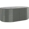 Image de Vidaxl JardiniÃ¨re De Jardin Acier Enduit De Poudre 175x100x68 Cm Gris