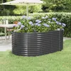 Image de vidaXL Lit surélevé de jardin Acier enduit de poudre Anthracite319061