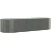Image de Vidaxl JardiniÃ¨re De Jardin Acier Enduit De Poudre 322x100x68 Cm Gris