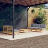 Image de vidaXL Salon de jardin 6 pcs avec coussins gris bois de pin3096087