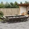 Image de vidaXL Salon de jardin 8 pcs avec coussins gris Bois de pin massif