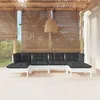 Image de Vidaxl Salon De Jardin 6 Pcs Avec Coussins Blanc Bois De Pin