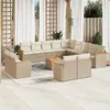 Image de vidaXL Salon de jardin 11 pcs avec coussins gris bois de pin solide