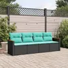 Image de vidaXL Salon de jardin 9 pcs avec coussins gris bois de pin solide