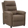 Image de vidaXL Fauteuil inclinable Taupe Tissu