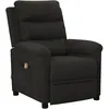 Image de vidaXL Vidaxl Fauteuil De Massage Inclinable Noir Tissu