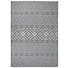 Image de vidaXL Tapis à tissage plat d'extérieur 200x280 cm Rayures bleues