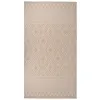 Image de vidaXL Tapis à tissage plat d'extérieur 80x150 cm Rayures brunes