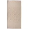 Image de vidaXL Tapis à tissage plat d'extérieur 100x200 cm Rayures brunes