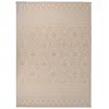 Image de vidaXL Tapis à tissage plat d'extérieur 120x170 cm Rayures brunes340865