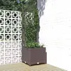 Image de vidaXL Jardinière avec treillis Marron 40x40x136 cm PP318259