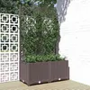 Image de vidaXL Jardinière avec treillis Marron 80x40x136 cm PP318261