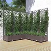 Image de vidaXL Jardinière avec treillis Marron 120x120x121,5 cm PP318266